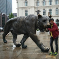 Large animal garden sculpture bronze tiger statue for sale